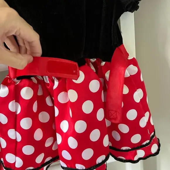12-18 month Disney Minnie Mouse Dress Costume baby girl Polka dot dress - Picture 10 of 11